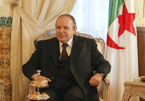 Algeria's President Abdelaziz Bouteflika meets with Qatar's PM Sheikh Hamad bin Jassim al-Thani in Algiers