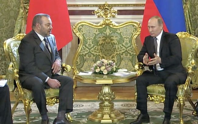 King Mohammed VI Holds Talks with President Putin at the Kremlin