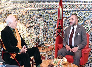 King Mohammed VI Honors Pierre Bergé, Chairman of Jardin Majorelle Foundation