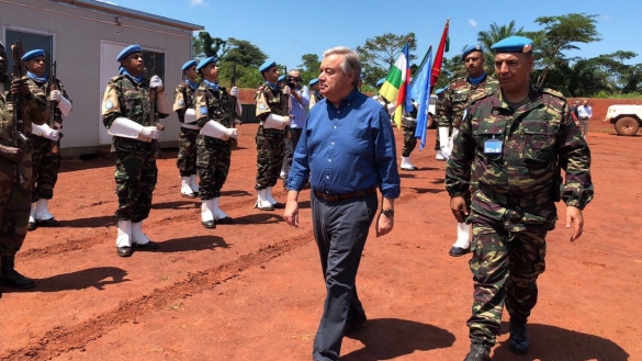 UN Secretary General Honors Moroccan Peacekeepers in Central African Republic
