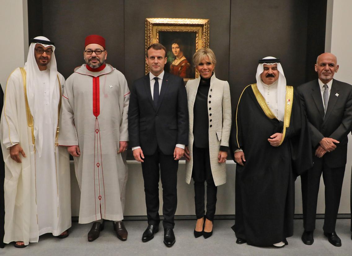 King Mohammed VI Attends Opening of The Louvre Abu Dhabi