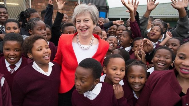 Theresa May in Africa