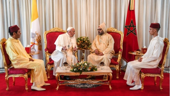 King Receiving Pope Francis March 2019