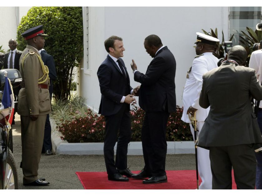 France’s Macron pledges security, environment cooperation with Kenya
