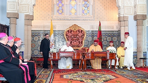 King Mohammed VI, Pope Francis call for preserving multi-faceted religious, spiritual dimension, identity of Jerusalem