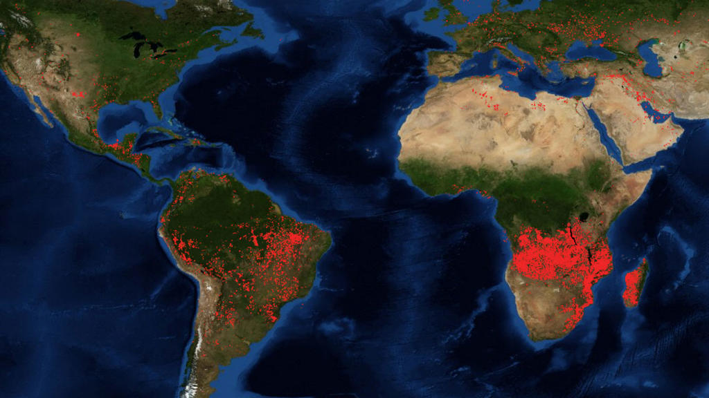 More fires now burning in Central Africa than in the Amazon—NASA
