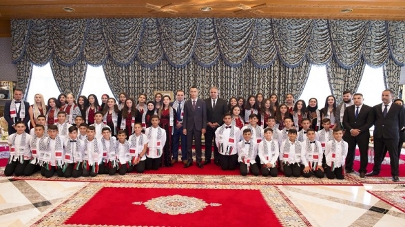 Morocco’s Crown Prince Receives Maqdessi Children in Rabat