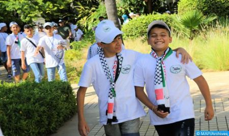 Palestinian kids in Summer camps in Morocco