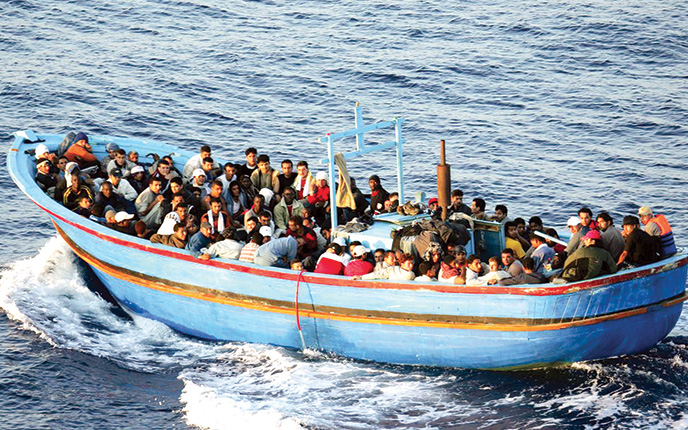 immigrants at sea