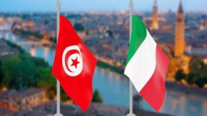 tunisia-italy flags