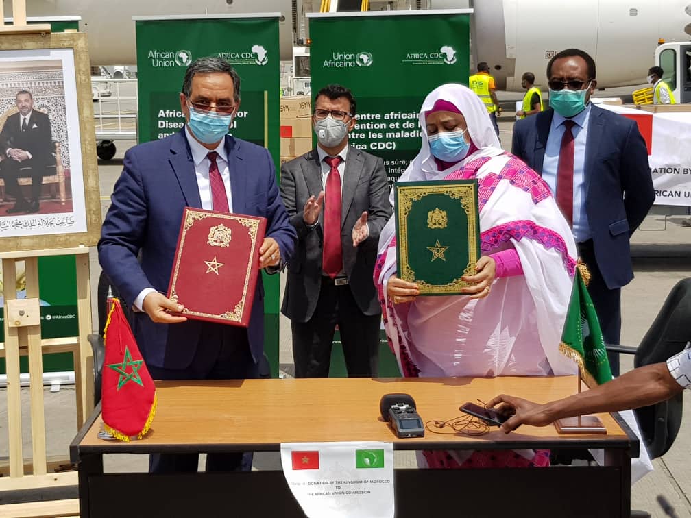 Moroccan medical aid to the African Union Commission received in Addis Ababa