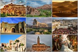 Tourist sites in Morocco