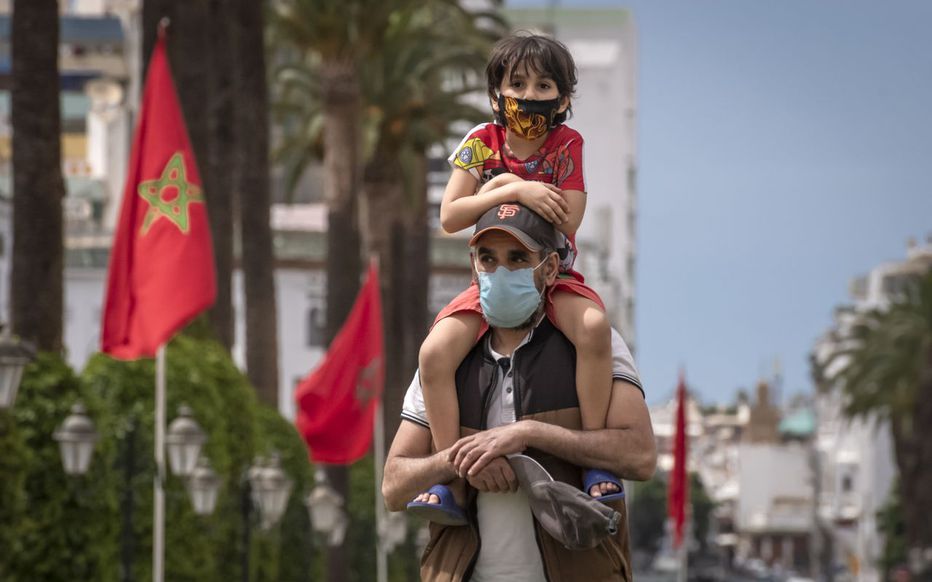 moroccans wearing facemasks