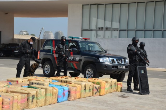 Morocco thwarts cannabis smuggling attempts in Guarguarate Checking Point, in Casablanca