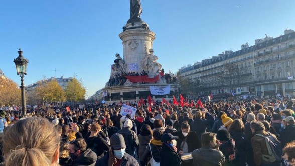 Moroccan diaspora demo in Paris