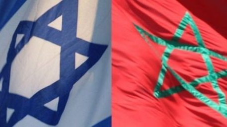 Morocco Israel flags