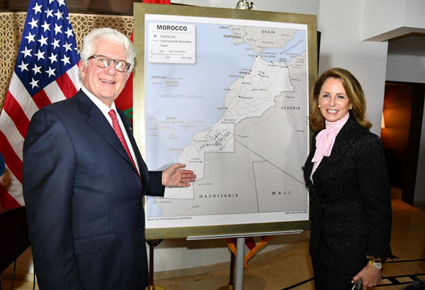 Morocco undivided map adopted by US