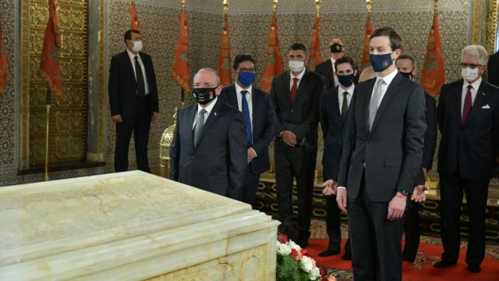 US delegation in Mohammed V mausoleum