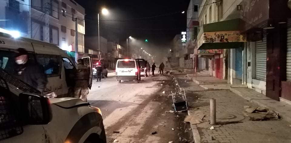 riots in Tunisia