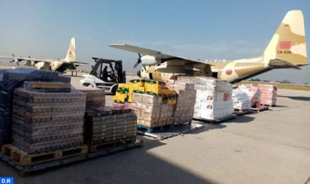 Moroccan aircraft carrying donations to Lebanon