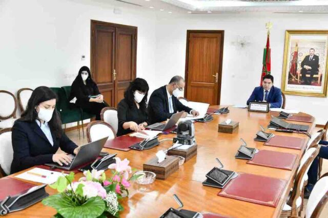Moroccos-FM-holds talks with -African-peers