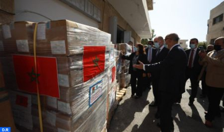 Ramallah: Moroccan humanitarian aid handed to Palestinian National Authority