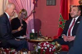 King Mohammed VI and Joe Biden then vice-president