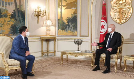 Tunisian President Kais Saied -FM nasser Bourita