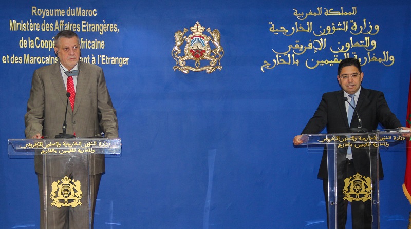 UN special envoy for Libya Jan Kubis & Moroccan FM nasser Bourita