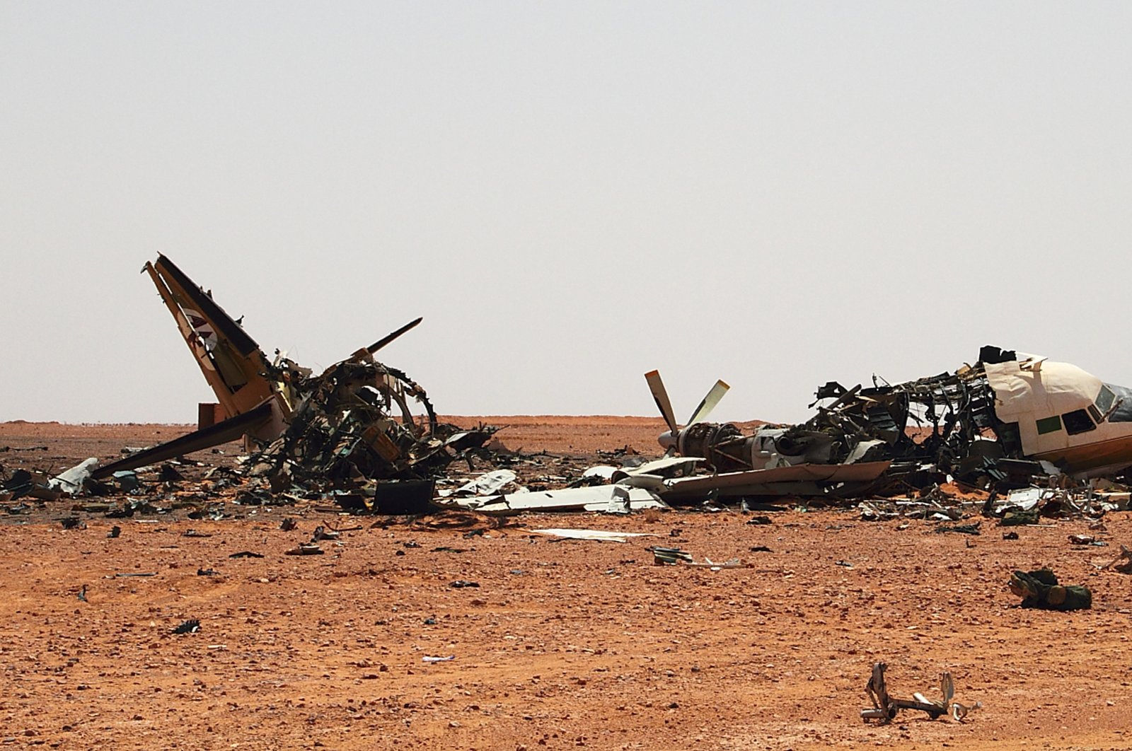 Two military helicopters collide in Eastern Libya, 2 crew members killed