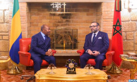 King Mohammed VI receives Gabon’s President in Bouznika