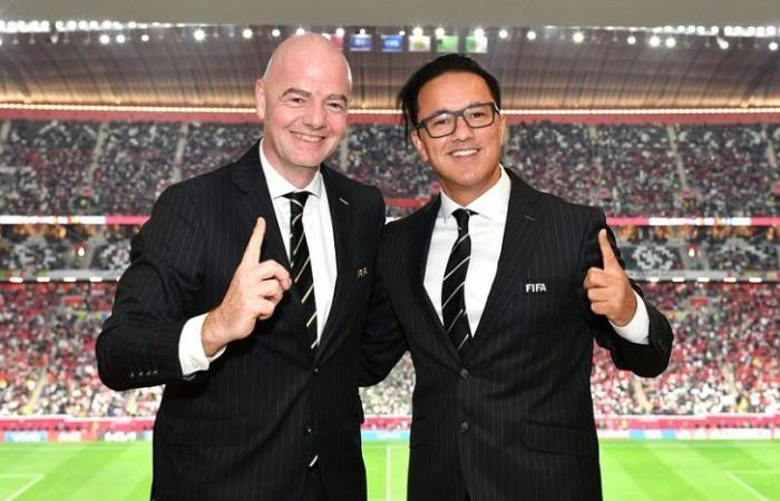 FIFA Chief Gianni Infantino and Moroccan producer RedOne