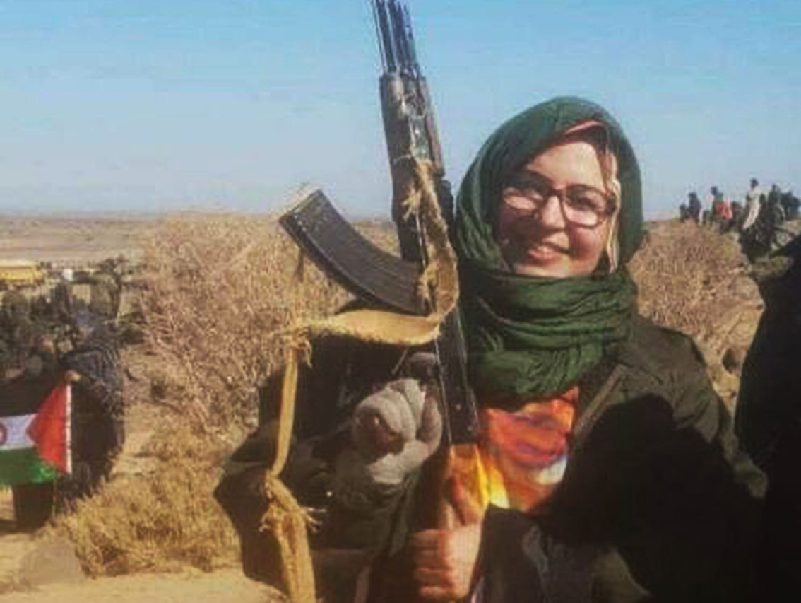 Sultana Khaya, a fake rights activists serving Algeria-armed Polisario separatists