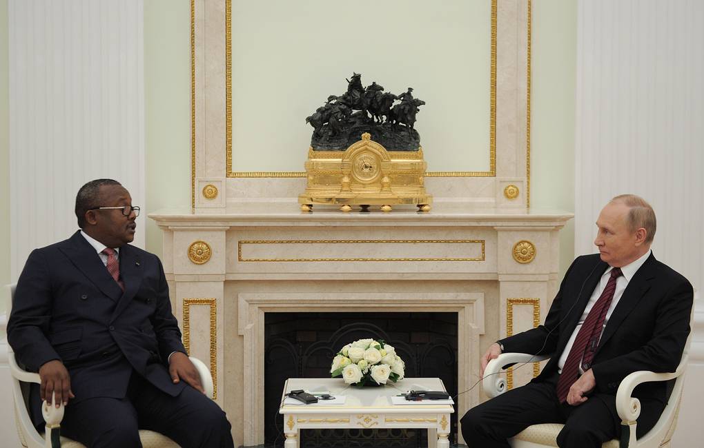 Guinea Bissau President & ECOWAS Chairman meets Putin