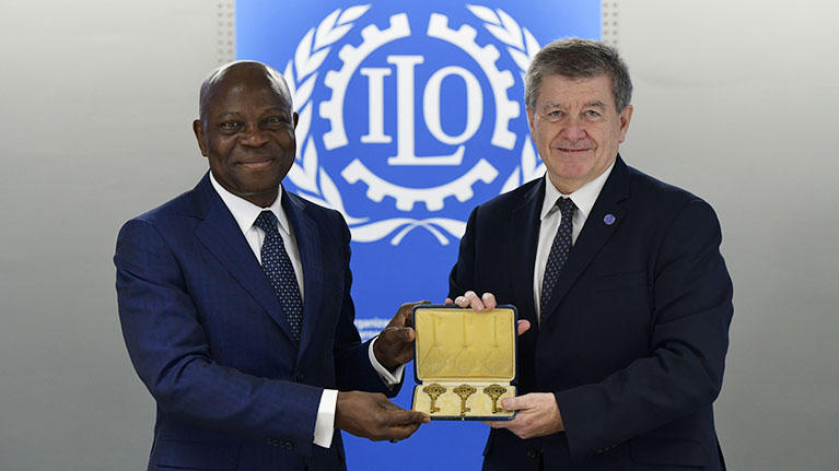 Togo’s Gilbert Houngbo officially replaces Guy Ryder at ILO helm
