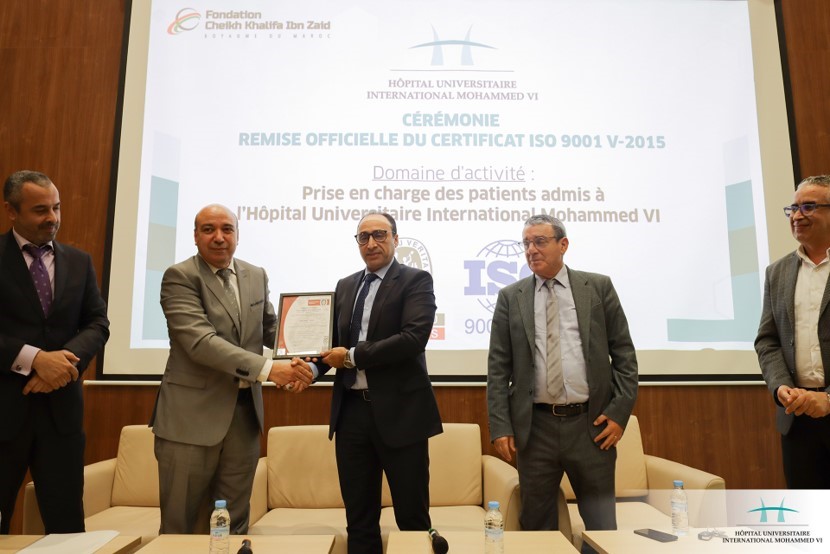 Morocco’s Mohammed VI International University Hospital obtains ISO 9001 V-2015 certification