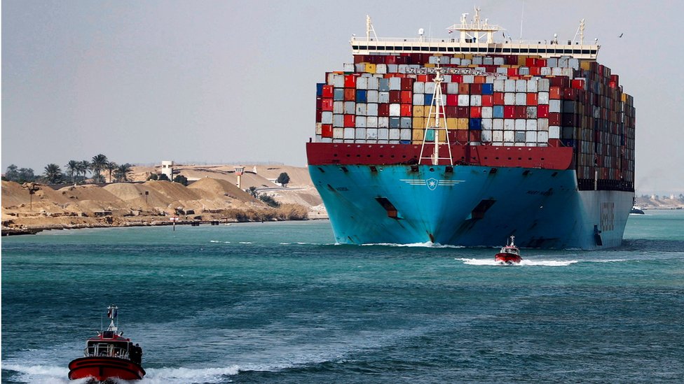 Ship stuck in Egypt’s Suez Canal
