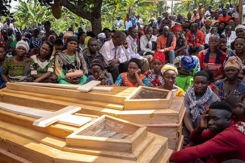 Uganda cuffs 20 suspected militiamen over horrific school massacre