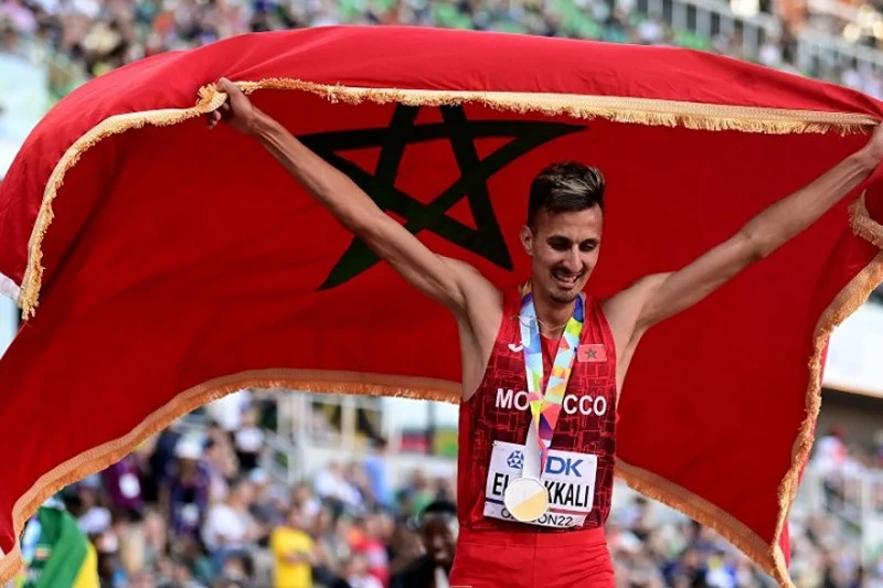 Morocco’s Soufiane El Bakkali retains men’s 3000m steeplechase world title