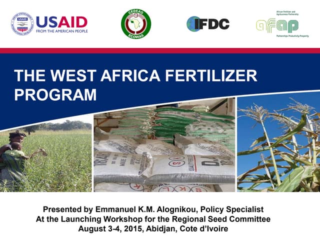 West African agriculture: ECOWAS, partners launch committee for fertilizer control