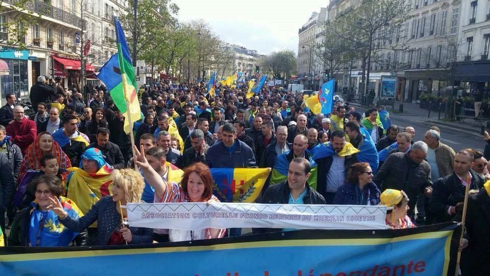 Thousands march in Paris demanding end to Algerian occupation of Kabylie region
