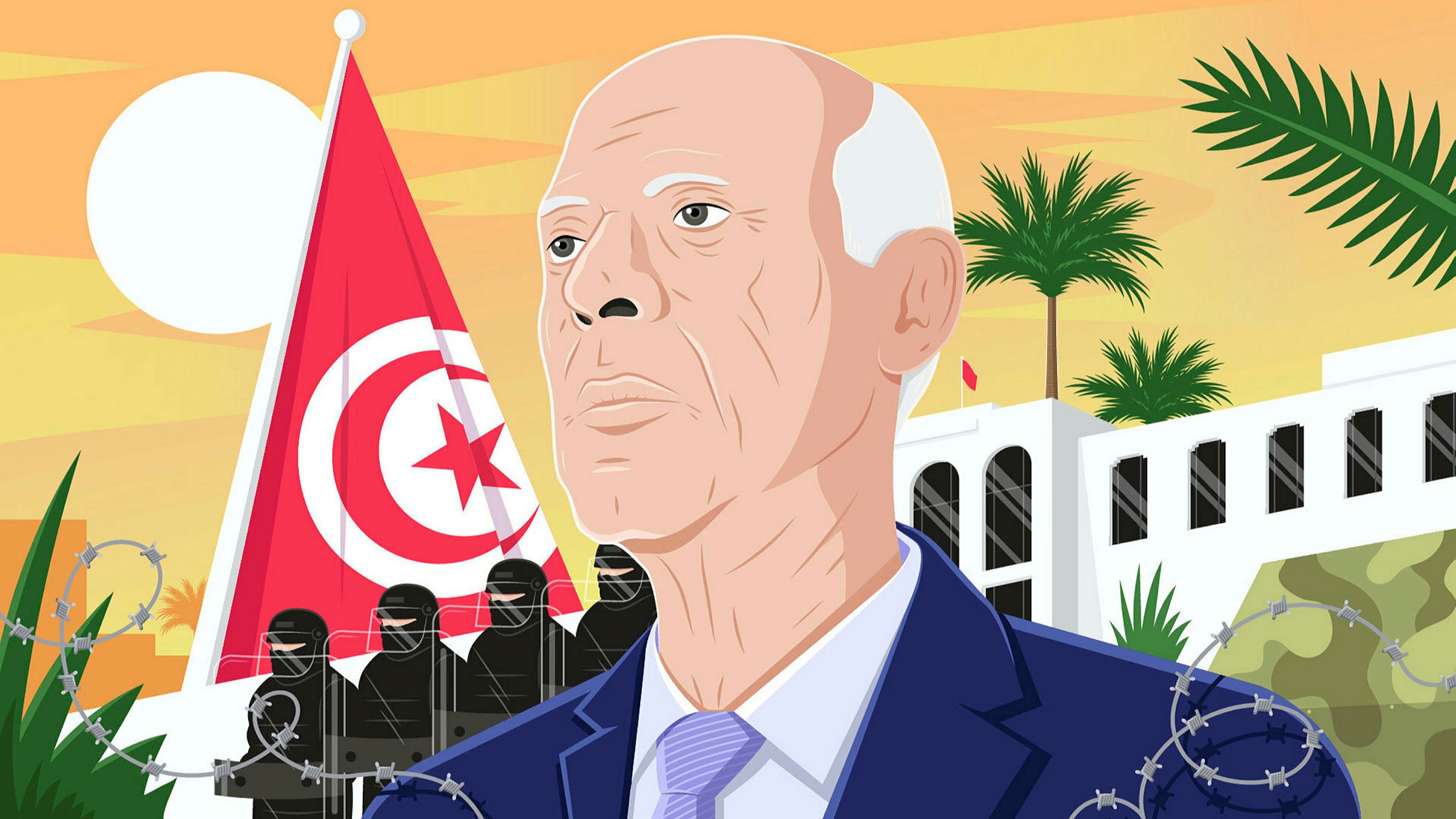 Human Rights Watch alerts to Tunisia’s authoritarian drift under President Saied