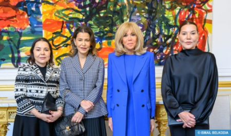 Moroccan King’s sisters guests to a luncheon hosted by France’s First Lady at the Elysée