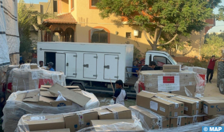 Distribution of Morocco’s medical aid to Palestinians in Gaza starts