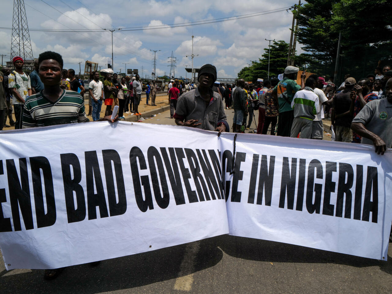 Nigerian President urges end to economic protests, citing political motives