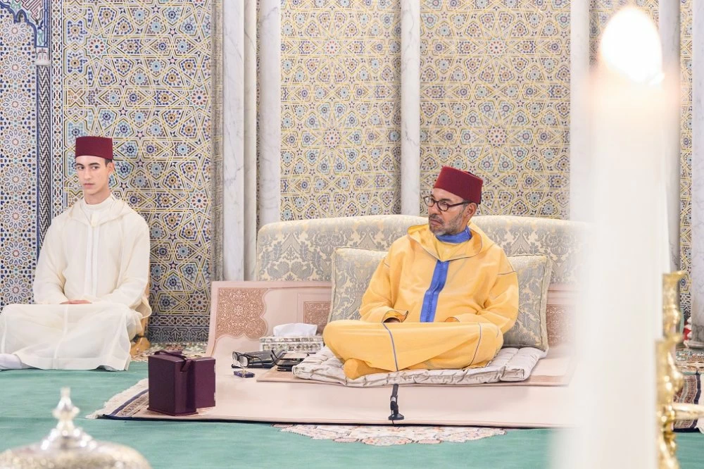 King Mohammed VI chairs over Eid Al Mawlid Annabawi ceremony at Hassan Mosque in Rabat