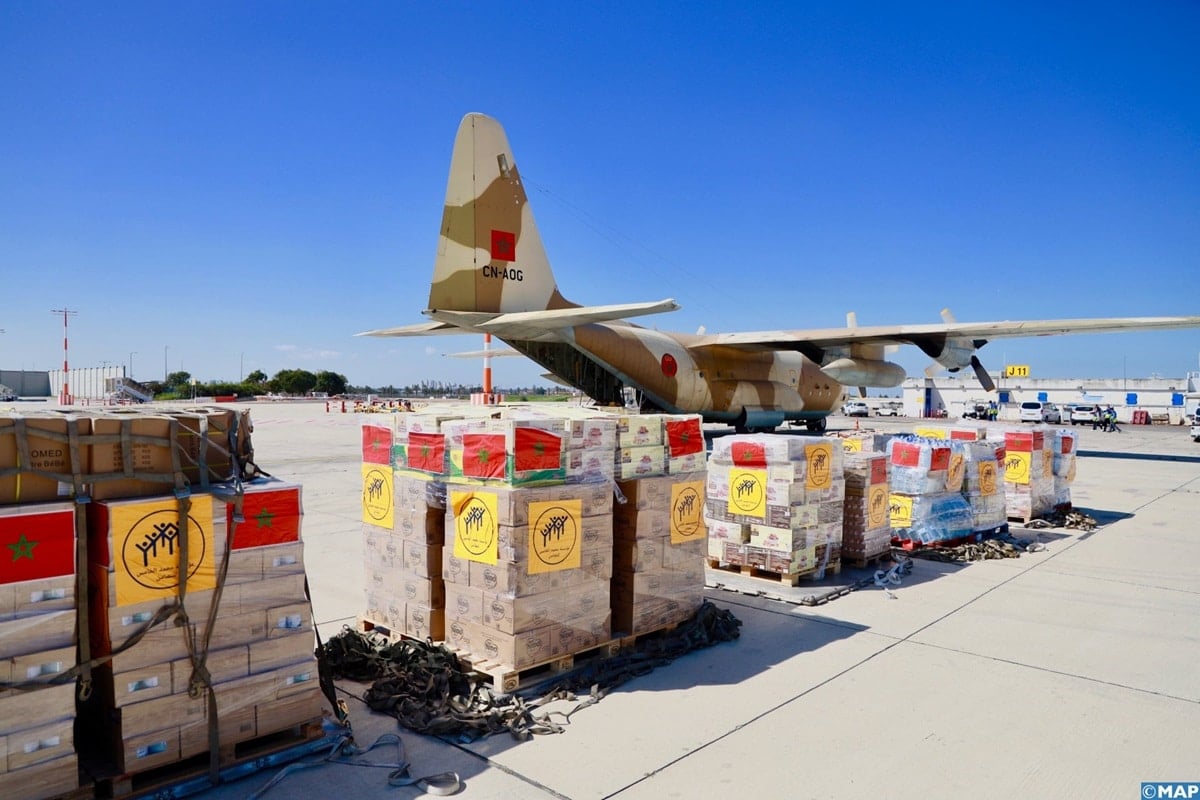 Morocco’s King sends additional 100 tons of life-saving relief to Gaza