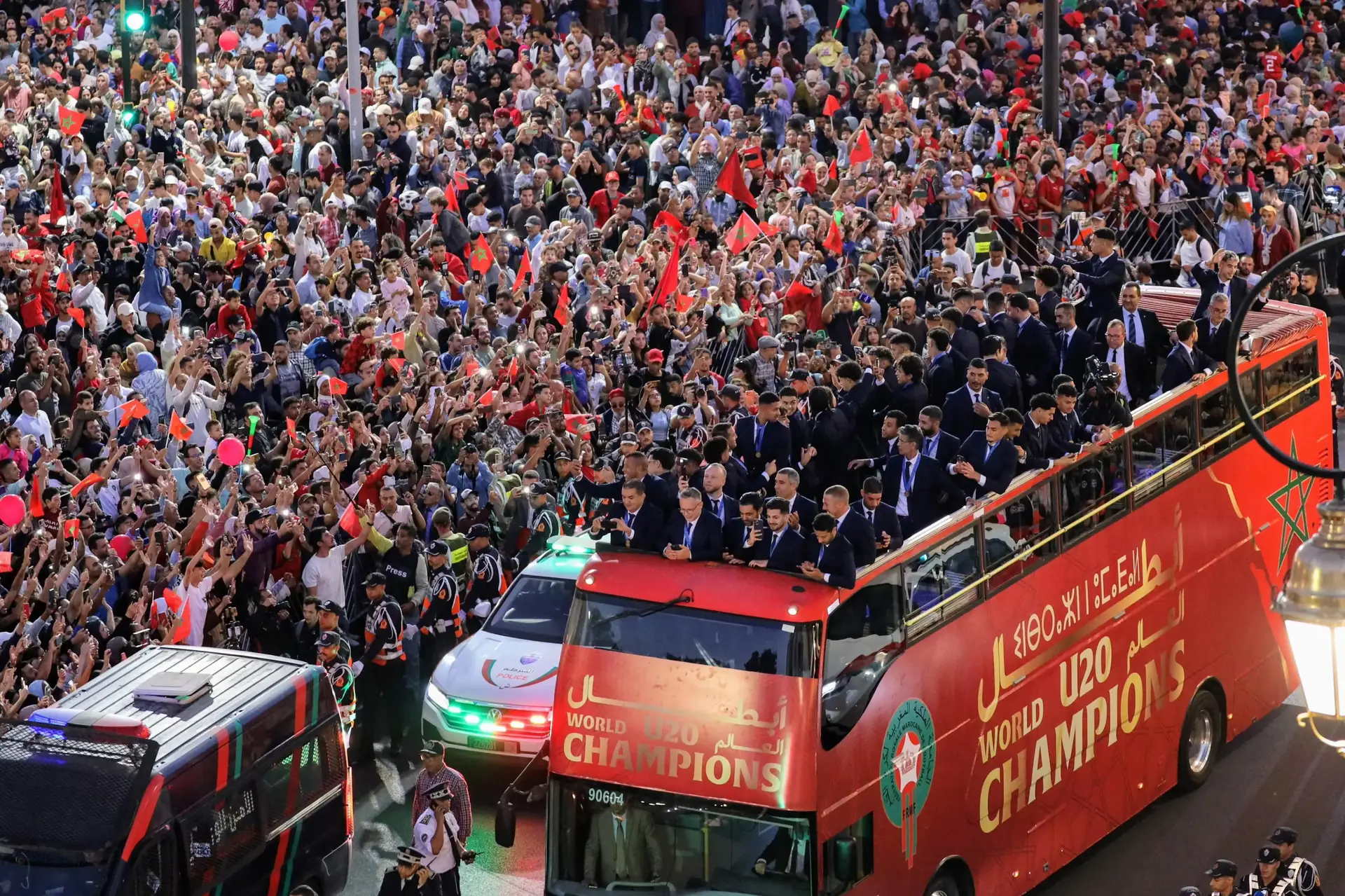 Morocco Celebrates “Gen-U20”, World Cup Champions & Dreams Achievers