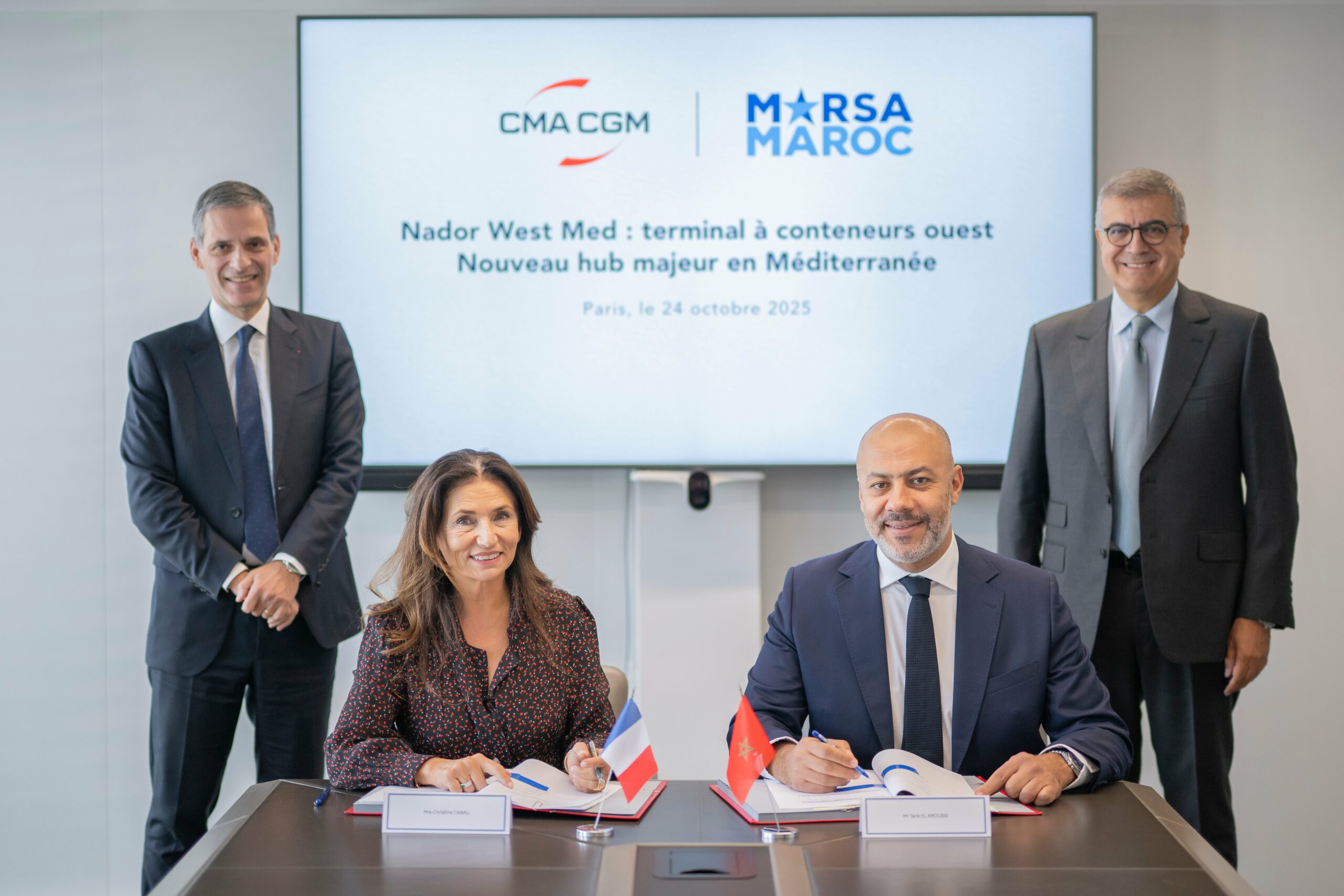 Nador West Med Port: Marsa Maroc joins forces with French CMA-CGM Group to operate west container terminal